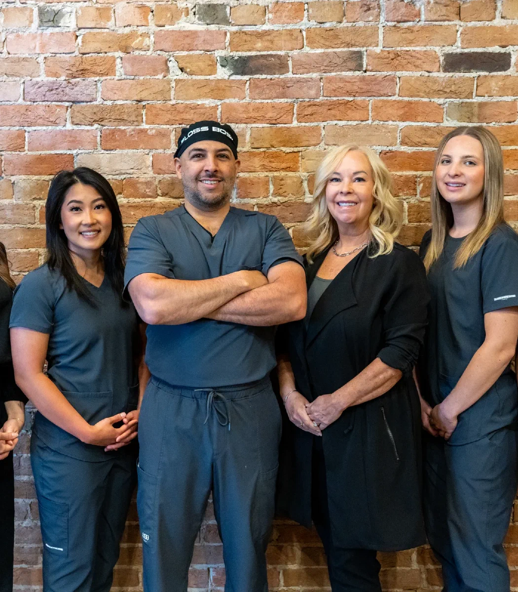 Dr. Khalid with the Cookstown Dental Centre team