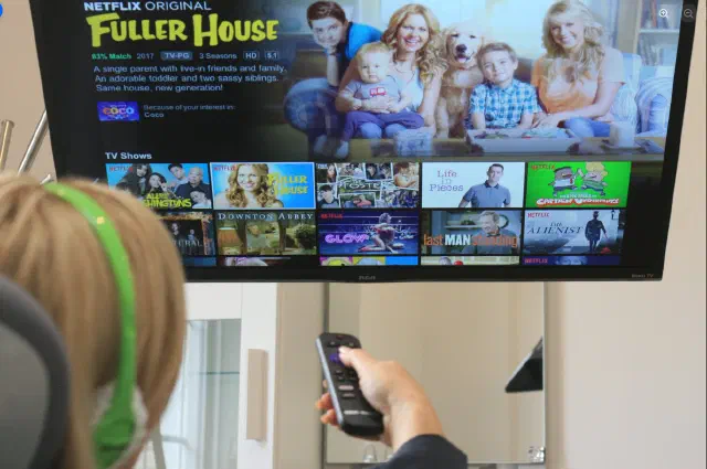 In-room television available during dental care