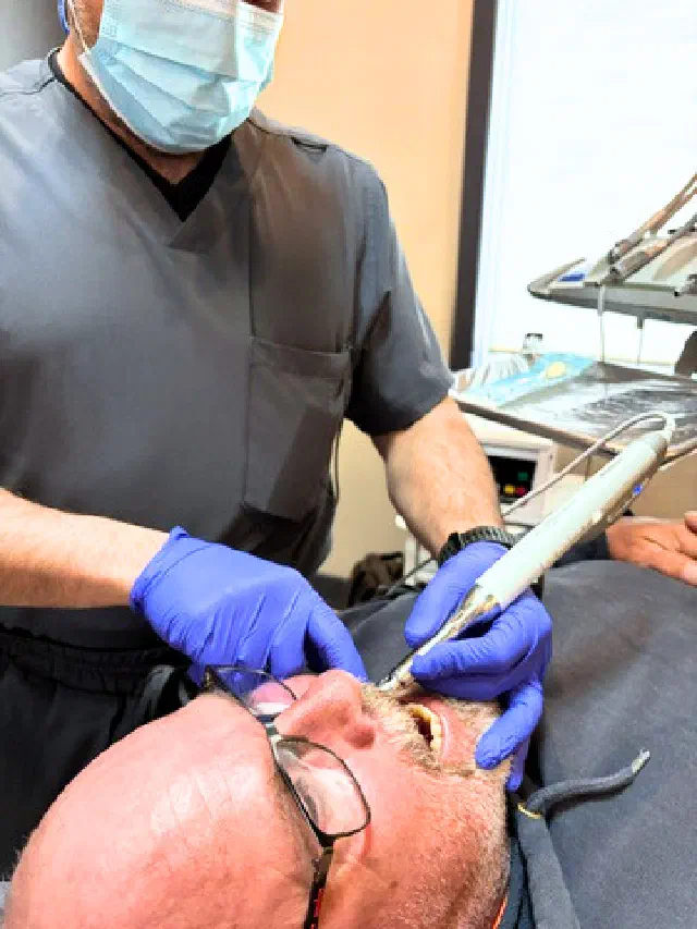 QuickSleeper anesthesia being prepared for dental treatment