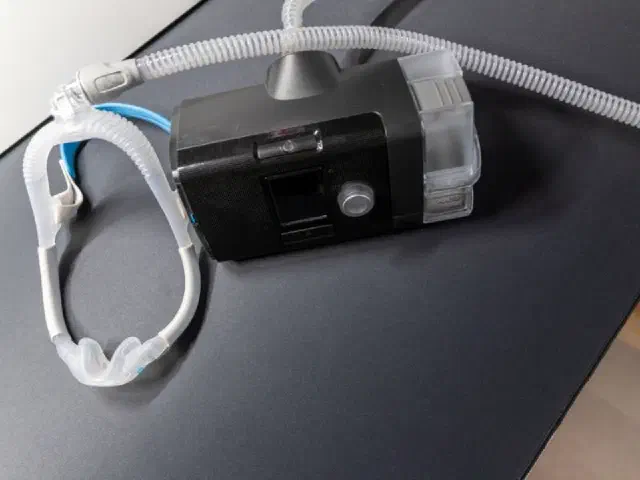 Detailed view of a custom sleep apnea appliance
