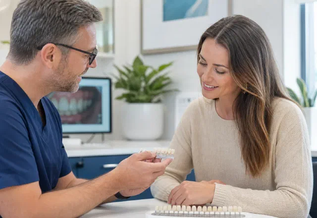 Porcelain veneer consultation